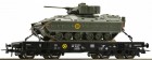67472 Roco Heavy Duty flat car loaded with US Army M3 Bradley